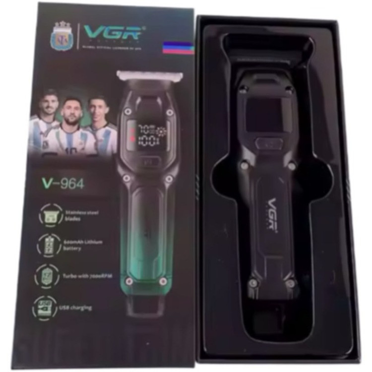 ماشین اصلاح وی جی آر مدل V-964 با تیغه کربن استیل و فناوری برش مستقیم